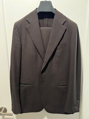 Suitsupply Dark Brown Two-Button Wool Suit Jacket